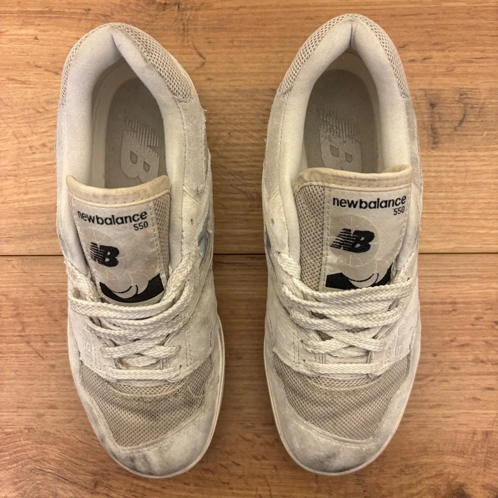NEW BALANCE 550 Sneakers Womens Size 7.5 Light Grey Streetwear Comfort BBW550HD‎